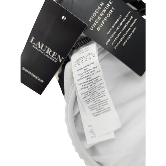 Ralph Lauren Swim Bikini Top Zebra Print Size 4 - Picture 9 of 11